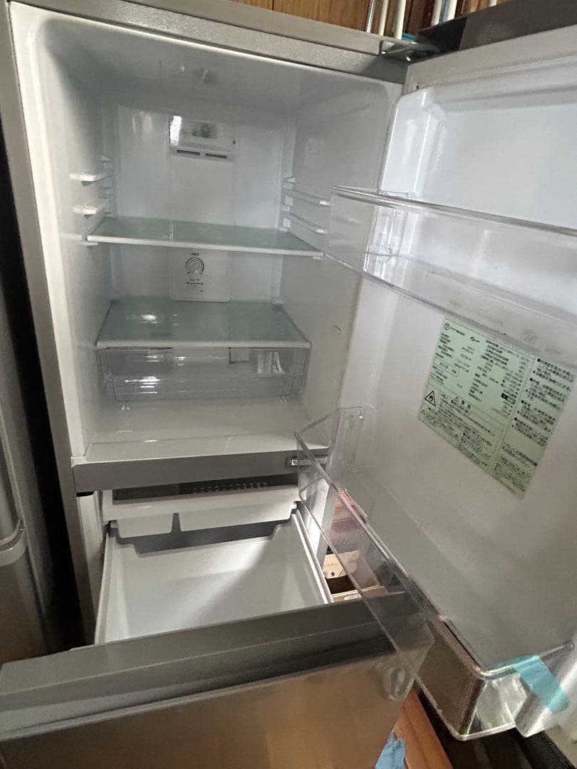 アクア　ノンフロン冷凍冷蔵庫　126L シルバー