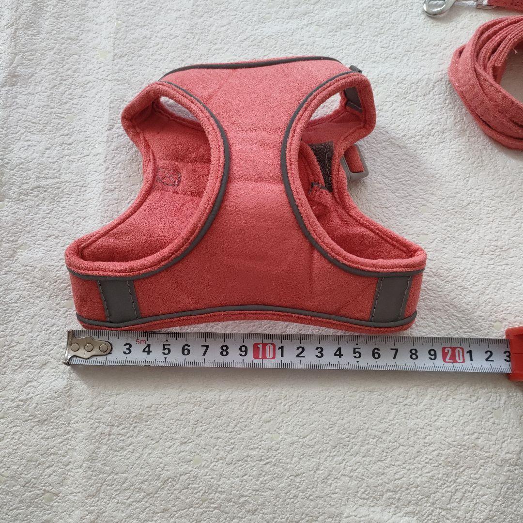 ❤未使用❤犬用　ハーネス　Sサイズ　スエード　ピンク