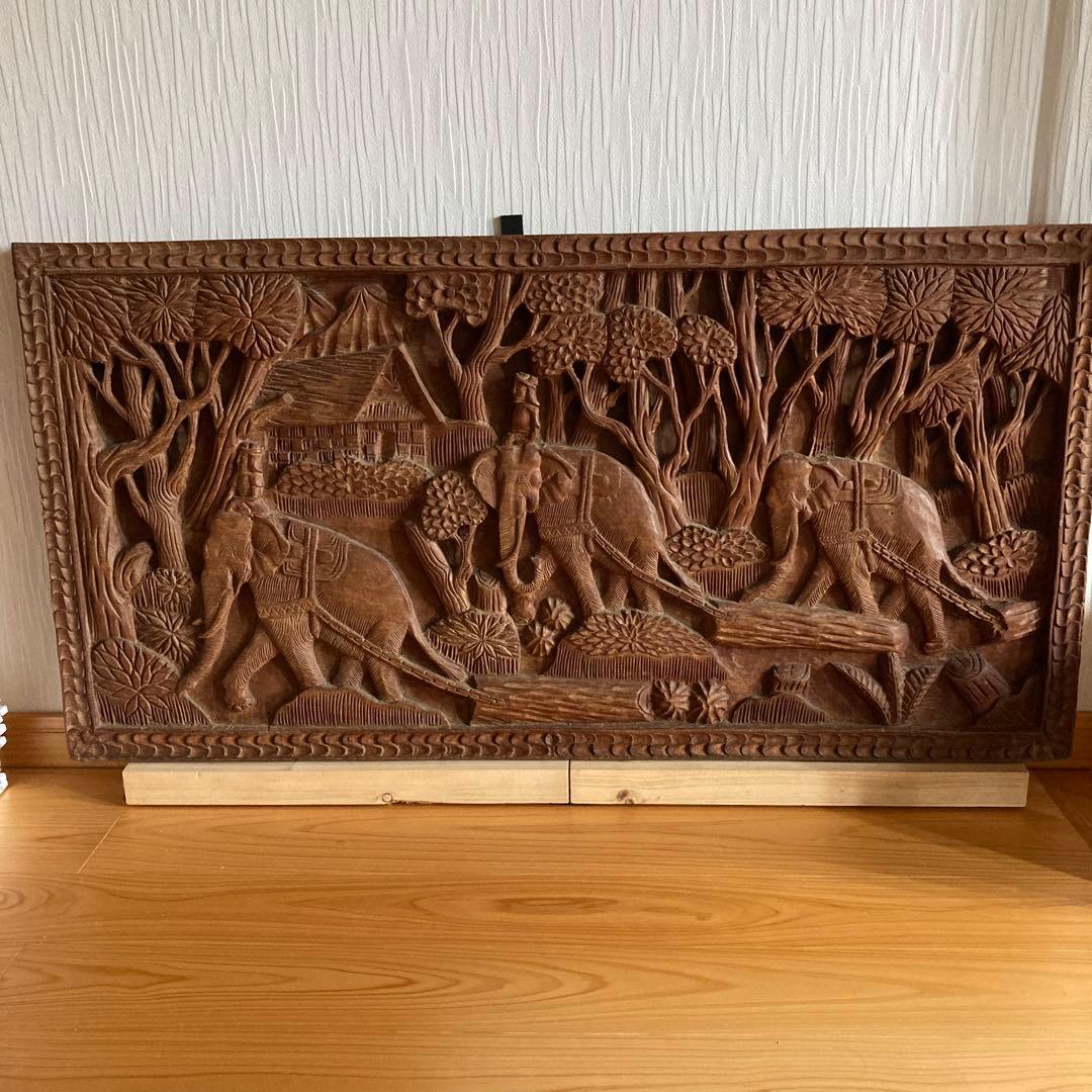 木彫り　彫刻　インテリア