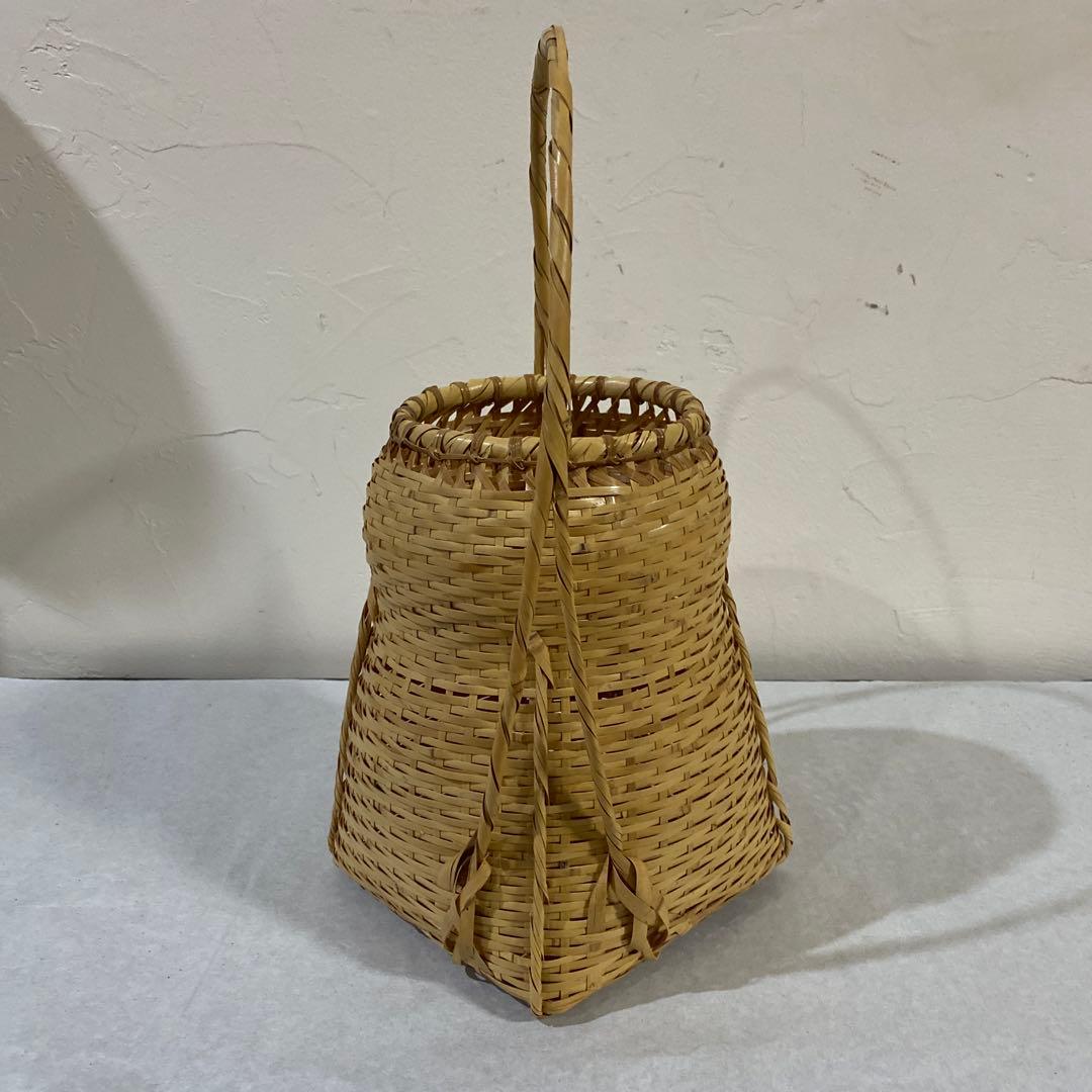 茶道具　竹籠　方円籠　即中斎好み