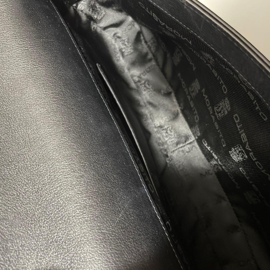 ■未使用級■ MORABITO ハンドバッグ　肩掛け　レザー　　黒