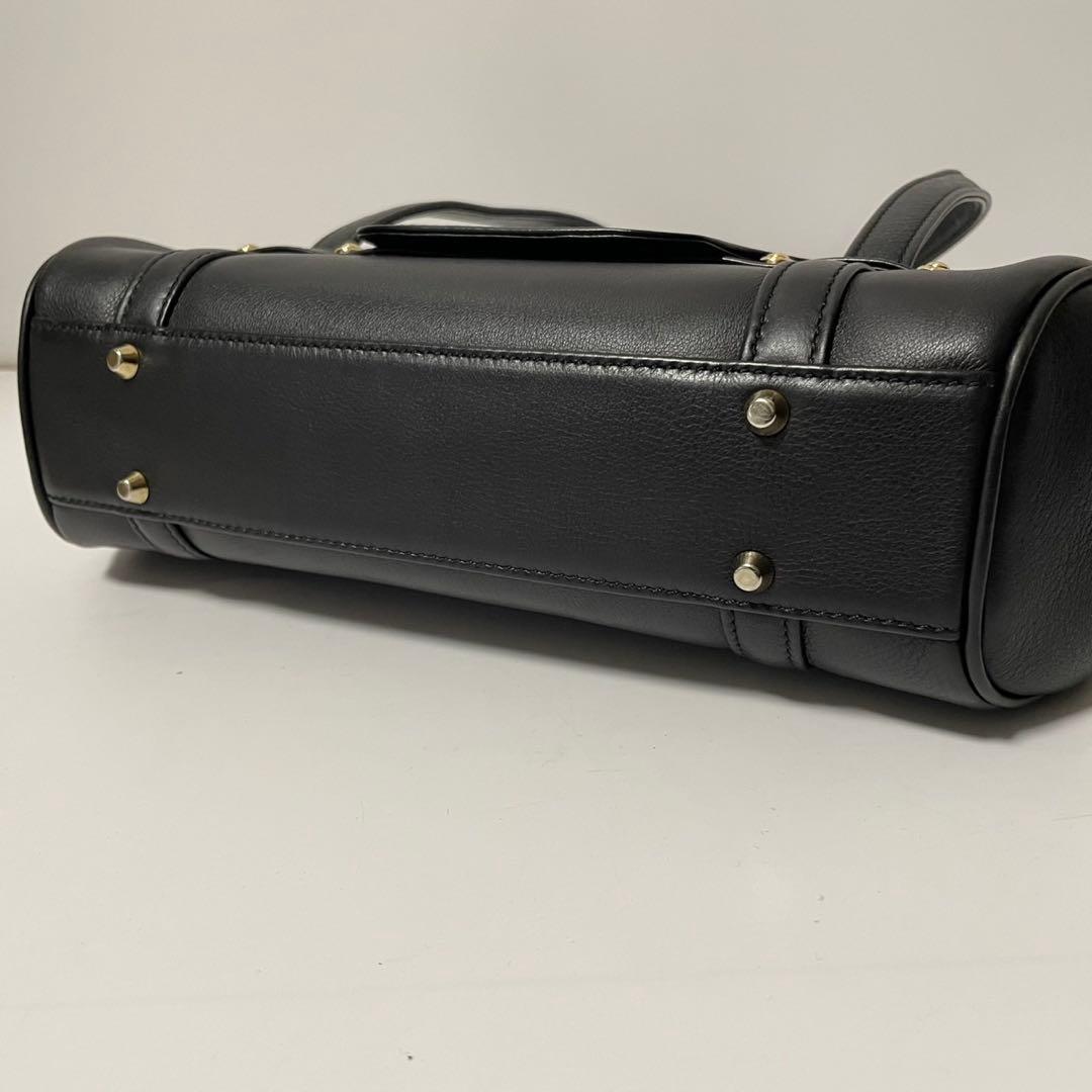 ■未使用級■ MORABITO ハンドバッグ　肩掛け　レザー　　黒