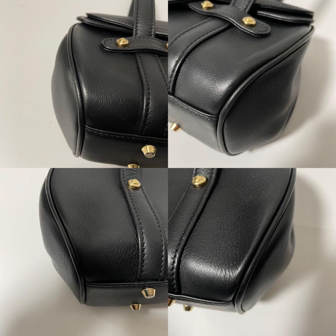 ■未使用級■ MORABITO ハンドバッグ　肩掛け　レザー　　黒