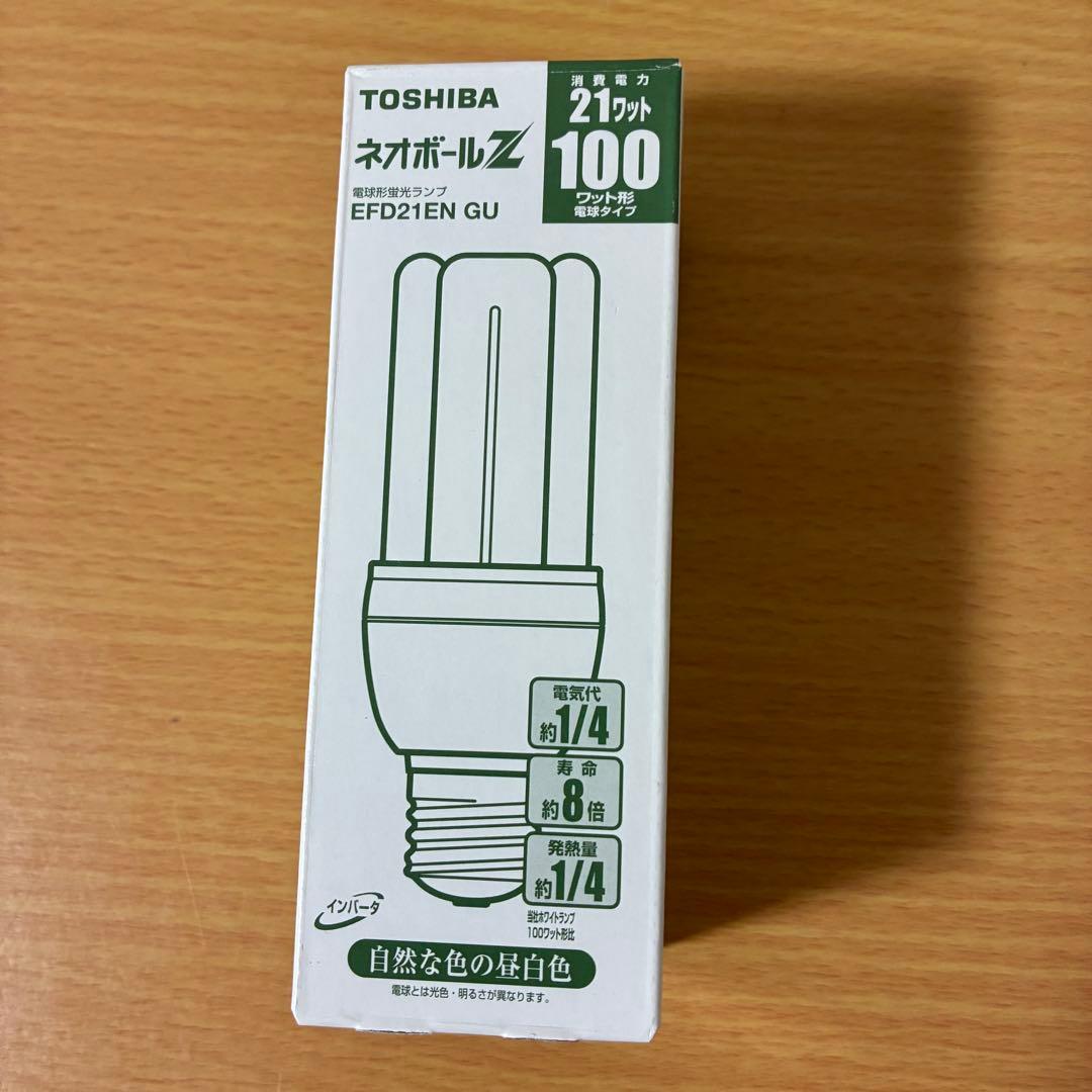 TOSHIBA 電球形蛍光ランプ ネオボールZ EFD21EN GU未使用15本