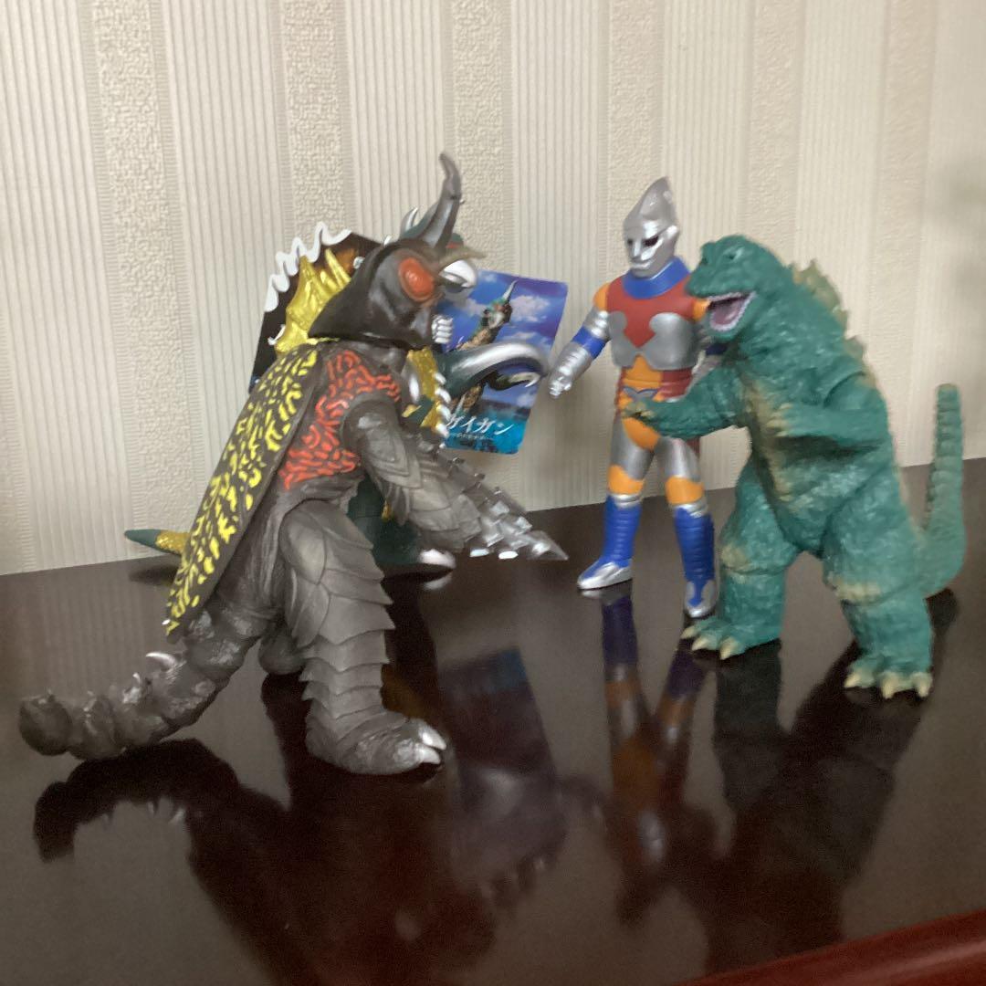 ゴジラ、メガロ、ジェットジャガー、ガイガン　ymsf バンダイ　ムビモン
