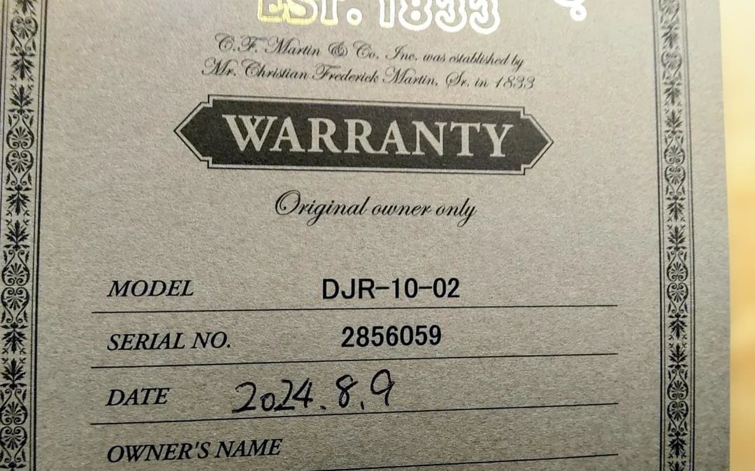 値引き‼️美品❗Martin　DJR-10-02 オール単板