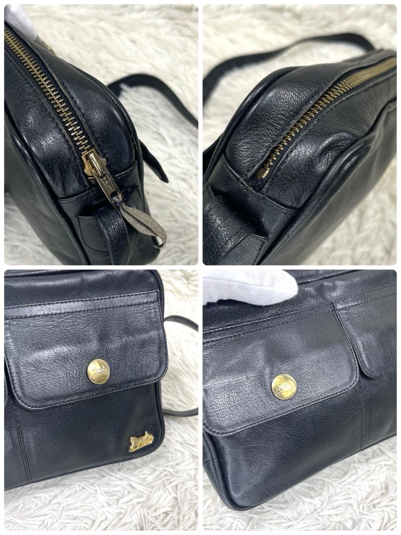 CELINE セリーヌ ショルダーバッグ　馬車金具 ヴィンテージ レザー