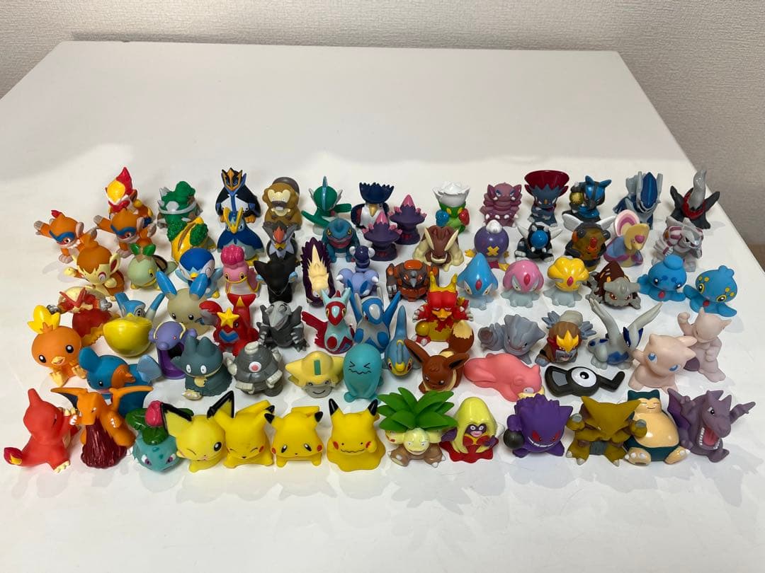 ポケモンキッズ 指人形 フィギュア セット 77体（75種類）大量 まとめ売り