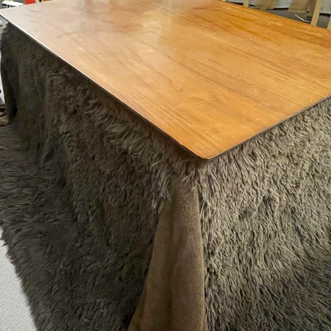 【送料込み・動作確認済】ヤマソロ　木製こたつテーブル　布団セット　ブラウン