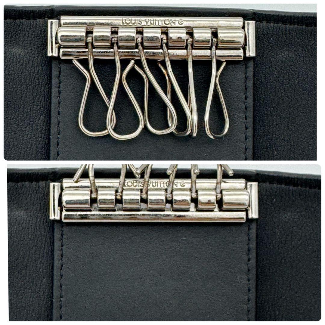 ルイヴィトン キーケース ミュルティクレ6 モノグラム トリヨンレザー ブラック