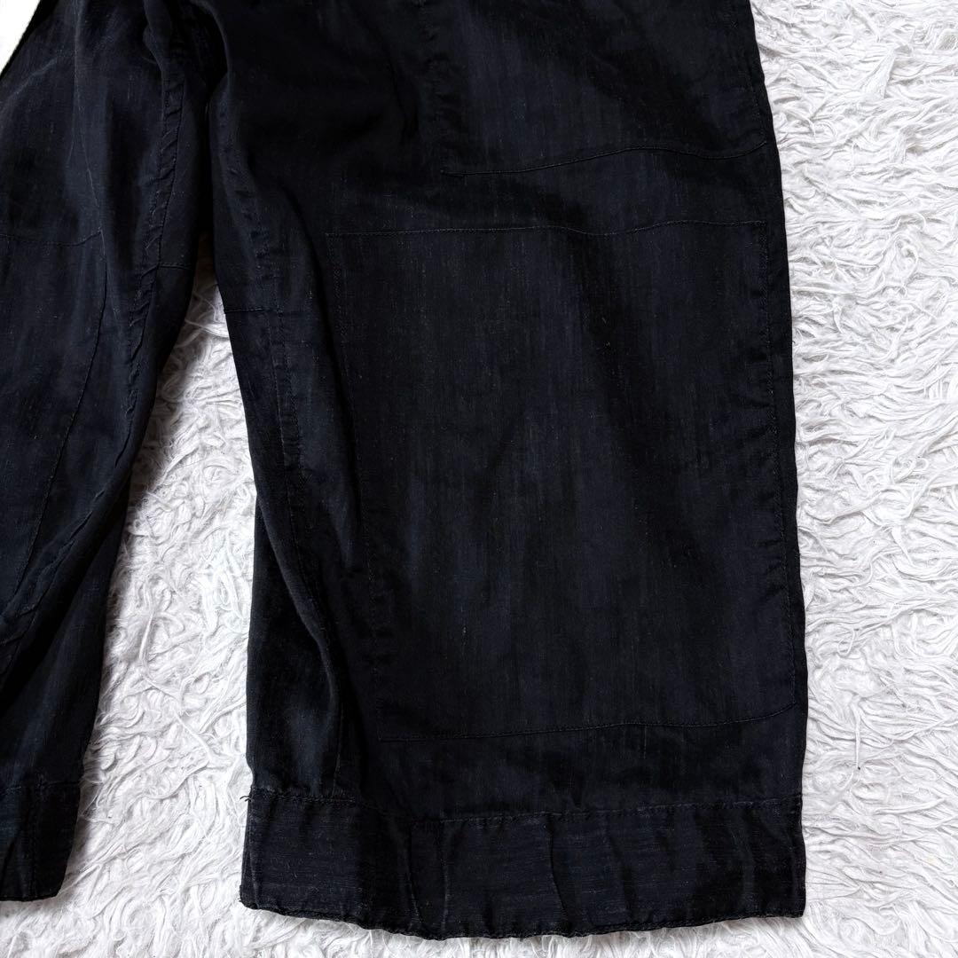 KLASICA クラシカ　ワイドサルエルパンツ　クロップド丈　ブラック　サイズ1