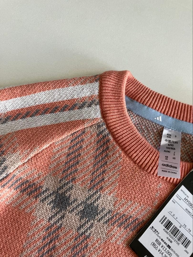 新品タグ付⛳️アディダスゴルフ激カワ　ニット&スカートセット　S