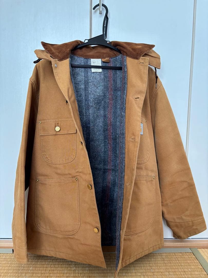 ［中澤商店］Carhartt フード付きジャケットブラウン100years