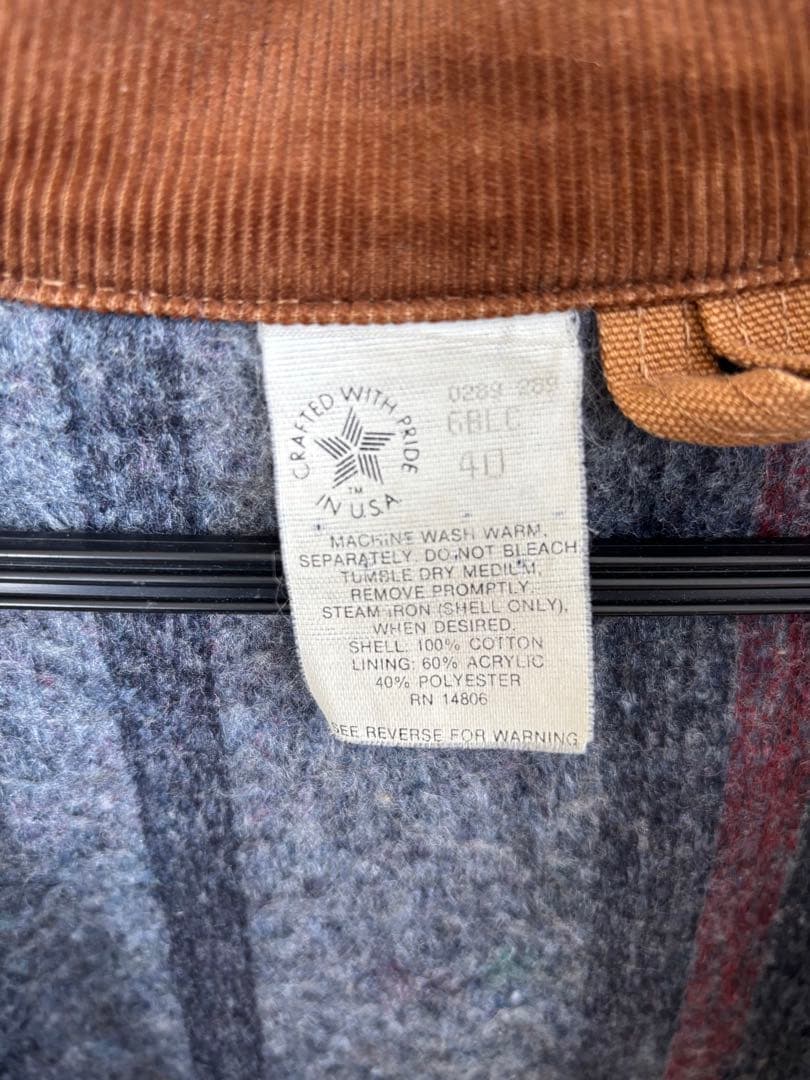 ［中澤商店］Carhartt フード付きジャケットブラウン100years