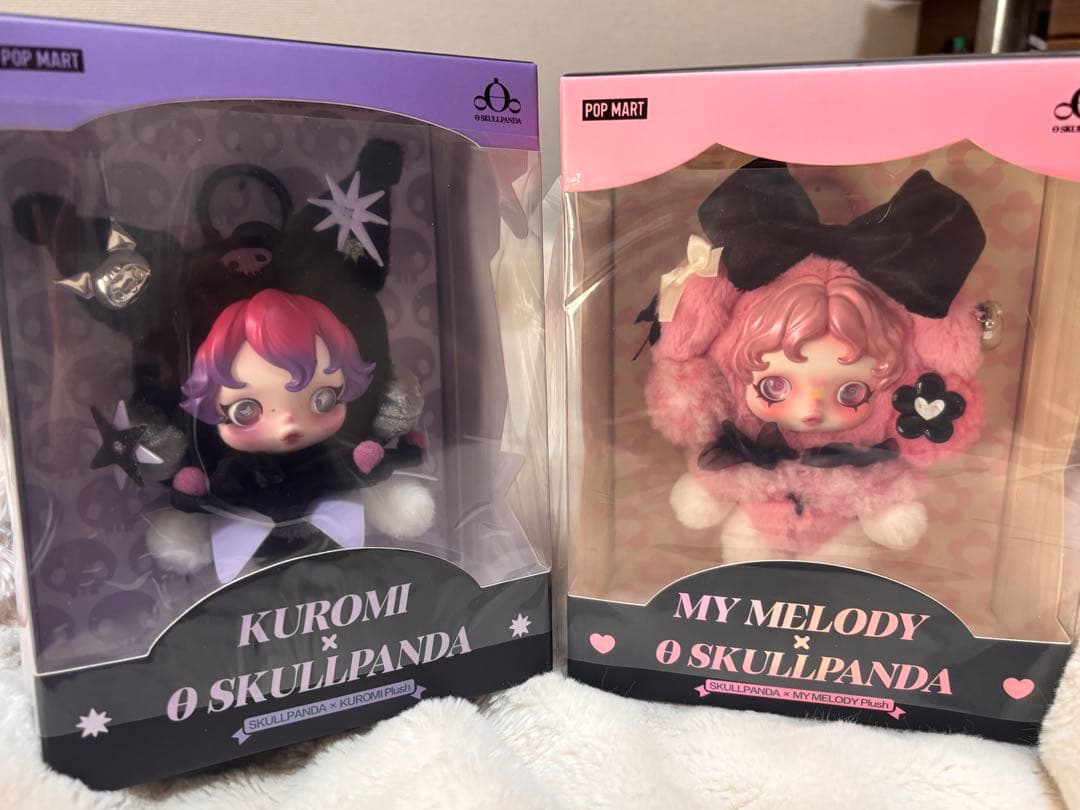 Kuromi & My Melodyフィギュアセット2個