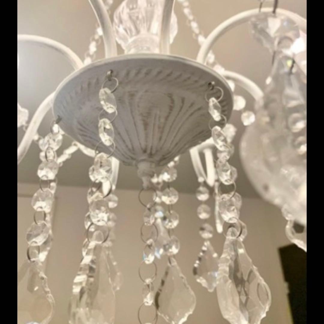 シャンデリア　シャビーシック　8灯