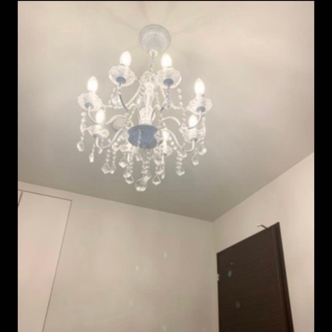 シャンデリア　シャビーシック　8灯