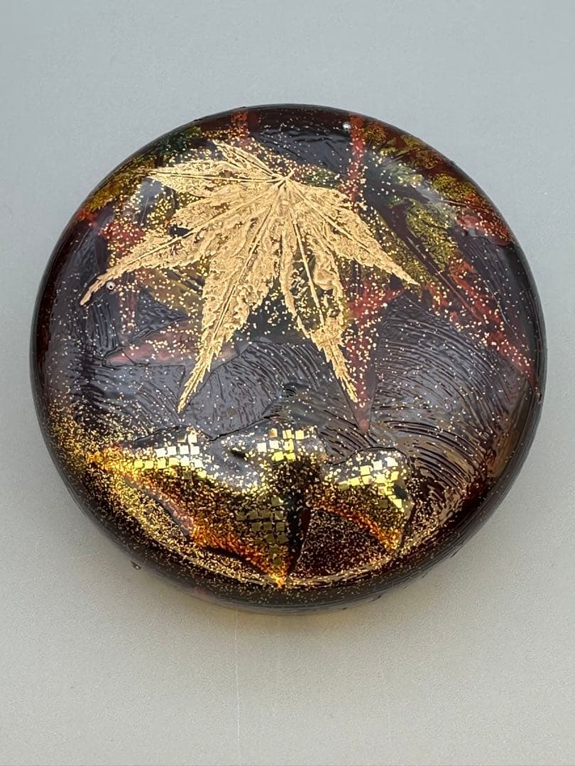 茶道具　棗　井筒鳳斎　龍田川蒔絵