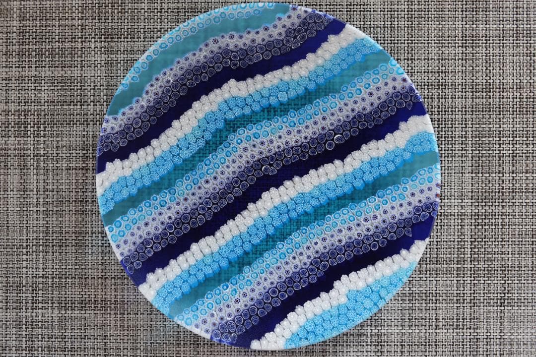 ベネチアンガラス ヴェネチアングラス ミルフィオリ プレート xフォーム