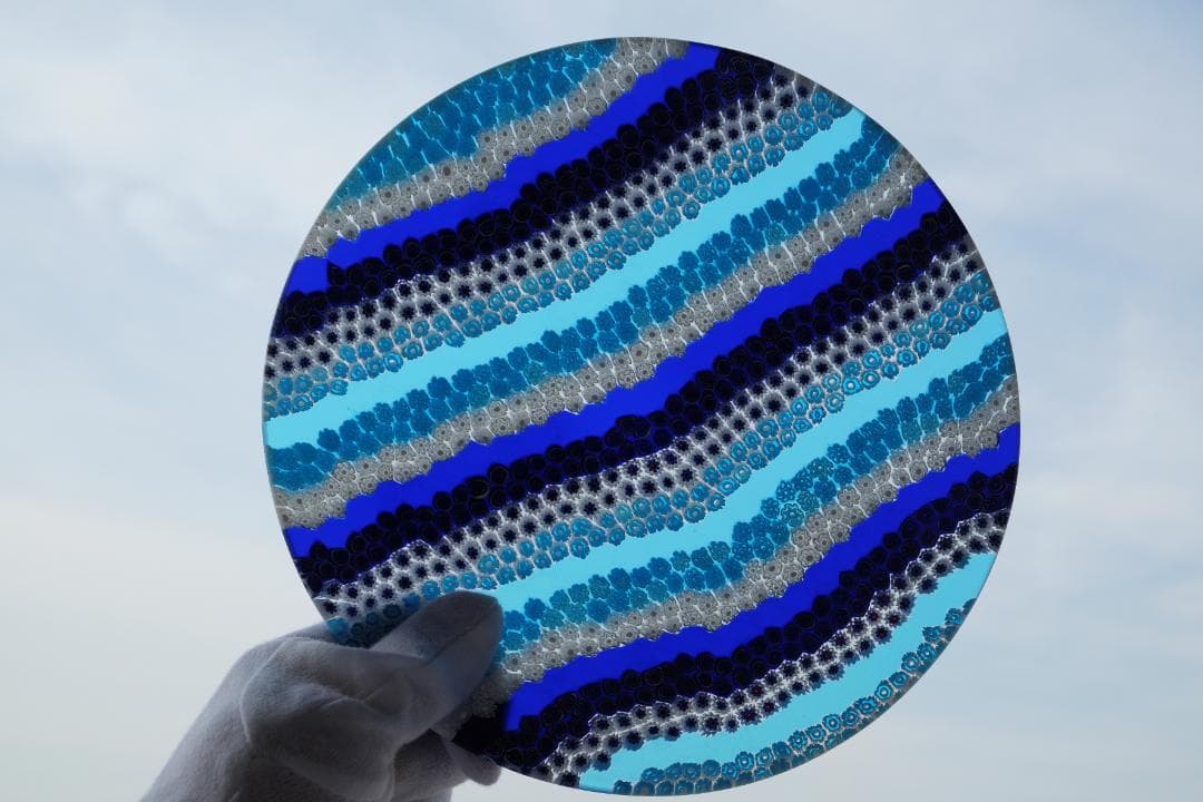 ベネチアンガラス ヴェネチアングラス ミルフィオリ プレート xフォーム