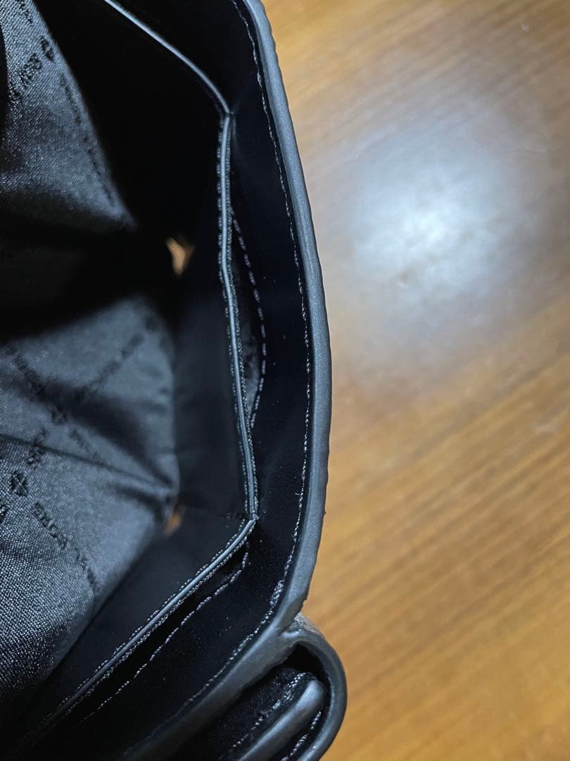 ★未使用★ MICHAEL KORS ブラック 三つ折り財布 マイケルコース