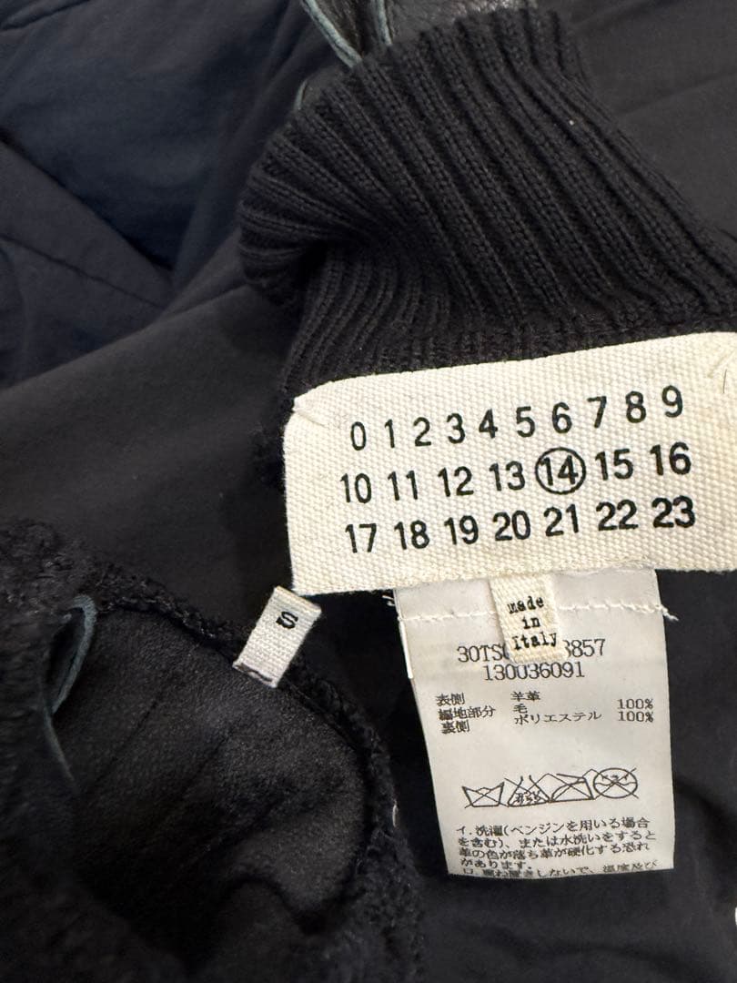 極美品　マルジェラ　ラムレザー グローブ　手袋 黒