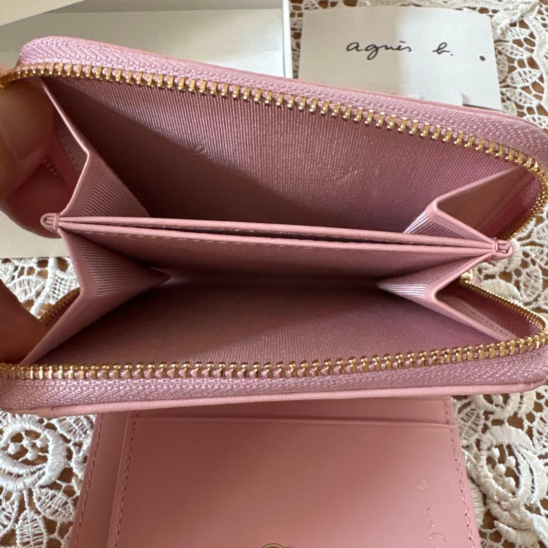 agnès b.◾️アニエス・ベー◾️ピンク 二つ折り財布◾️新品