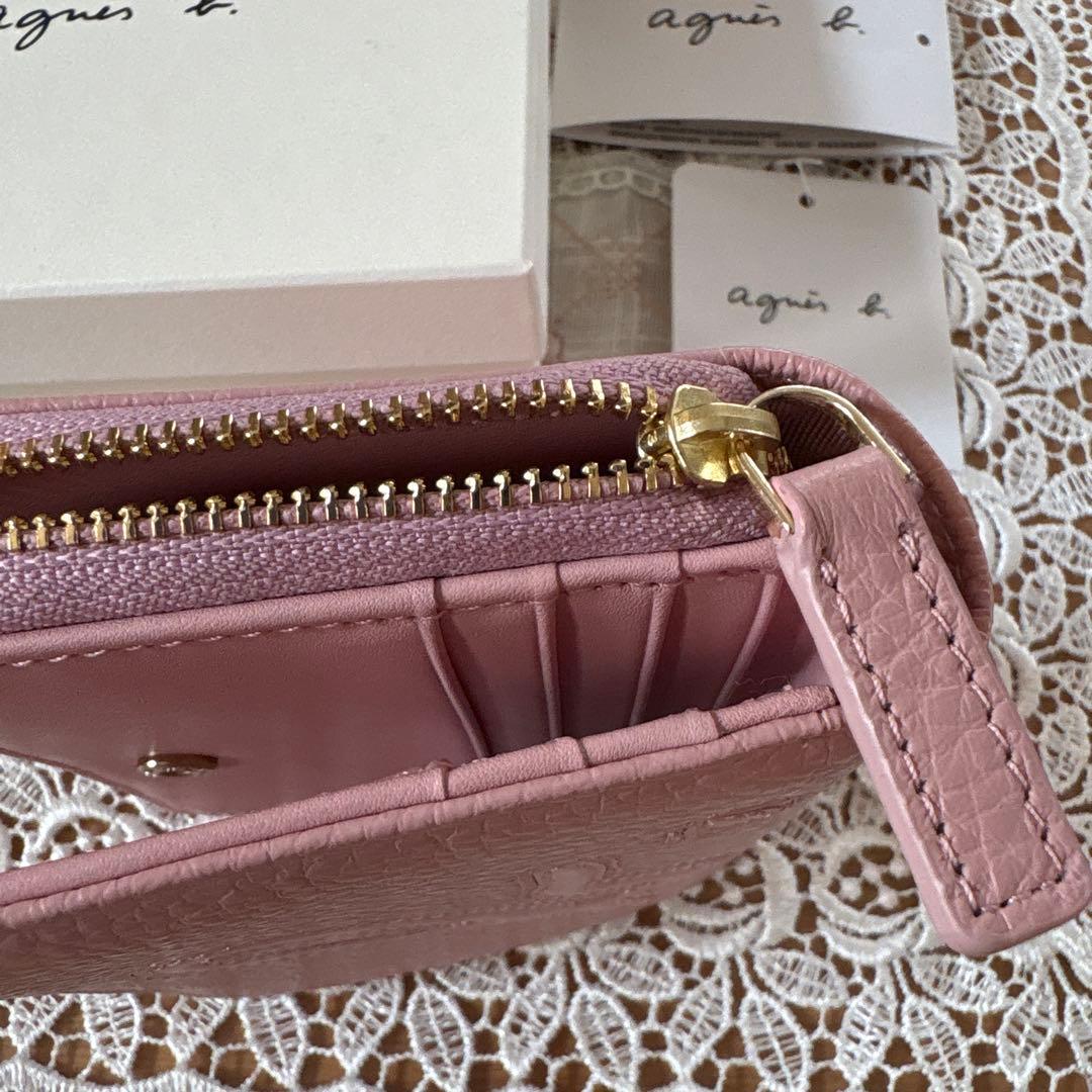 agnès b.◾️アニエス・ベー◾️ピンク 二つ折り財布◾️新品
