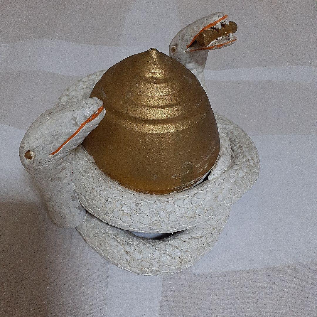 金運　大蛇　巳神　双頭宝珠白蛇　財運