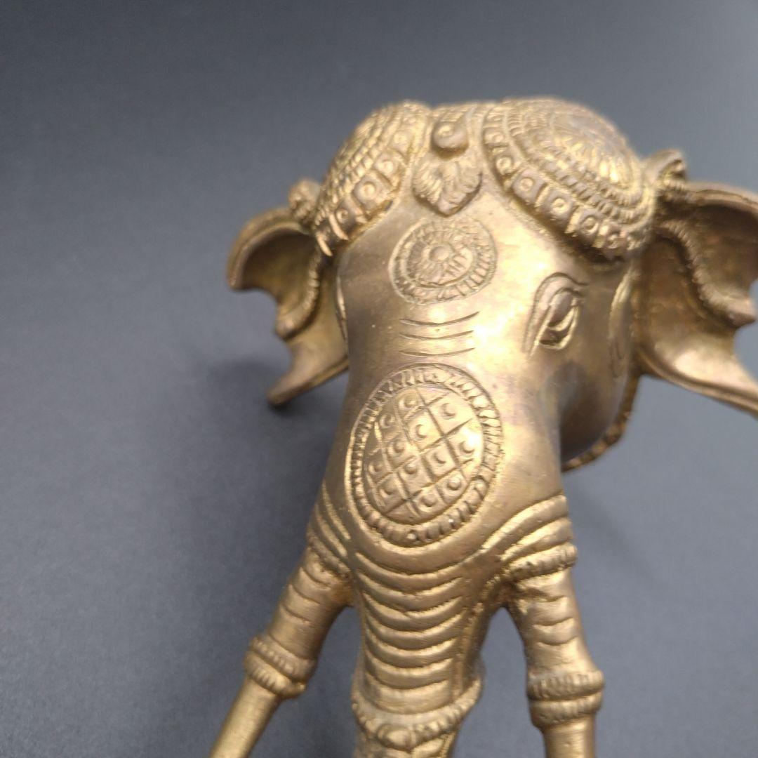 像の頭　ドアベル　デザイナー 真鍮 　壁掛け ベル付き　アンティーク