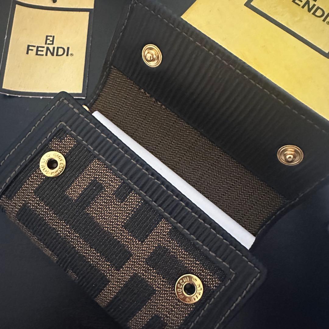 【未使用級】FENDI 6連 ズッカ柄 キーケース ブラウン