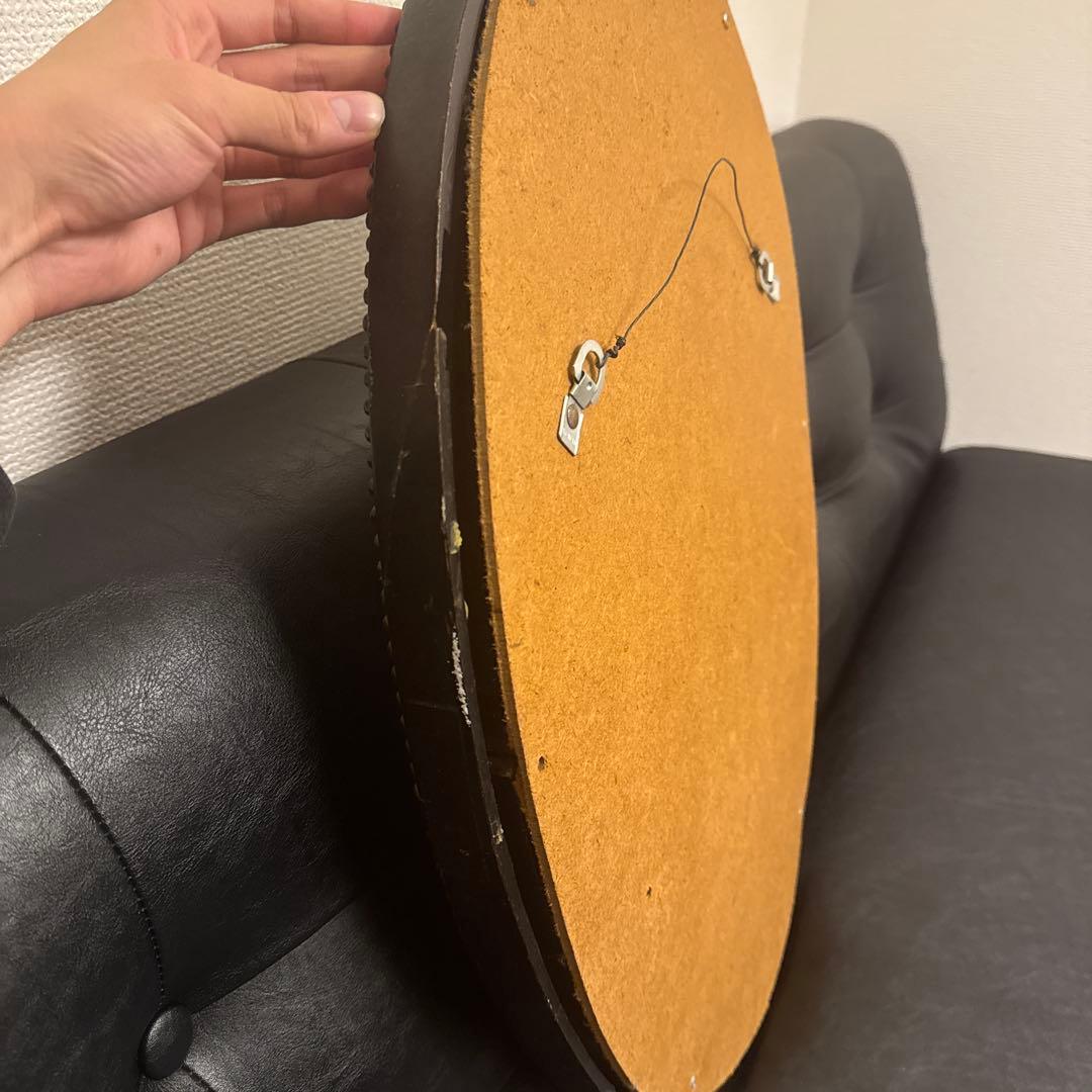 猫 絵画 楕円 フレーム ヴィンテージ