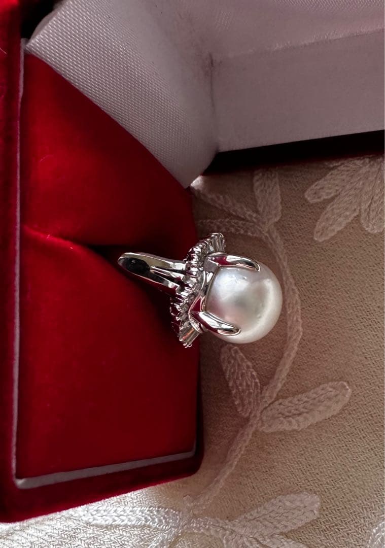 ご成約です出品取り消し前セール！白蝶真珠 プラチナ 鑑別書