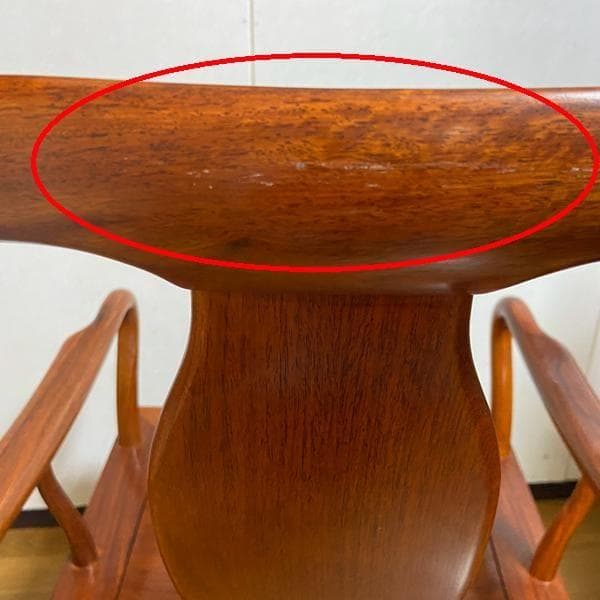 Y①高級 花梨？ 中国椅子 インテリア 家具 木製 アンティーク ひじ掛け 椅子