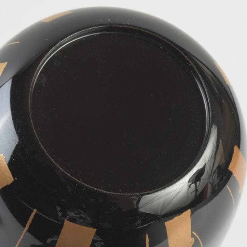 茶道具　山内幸男　号漆峰　竹林蒔絵　細棗　共布共箱　V　9778