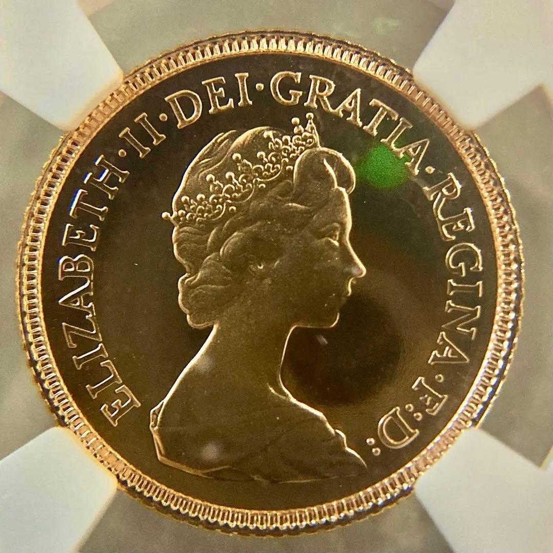 ★★★ムネゴロウ★★★ 1983年イギリス1/2ソブリン プルーフ金貨