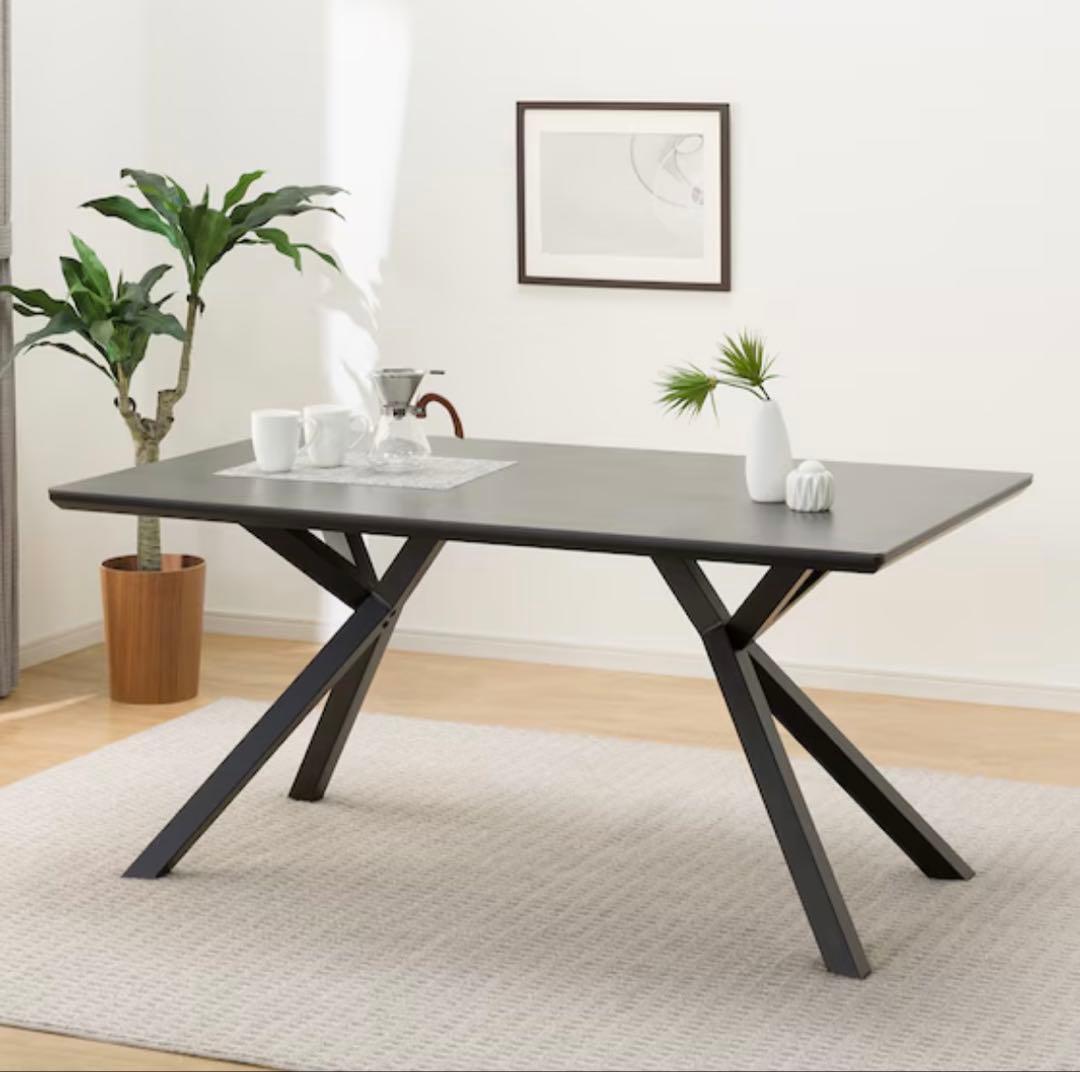 【美品】セラミックダイニングテーブル グレー　150cm x 90cm