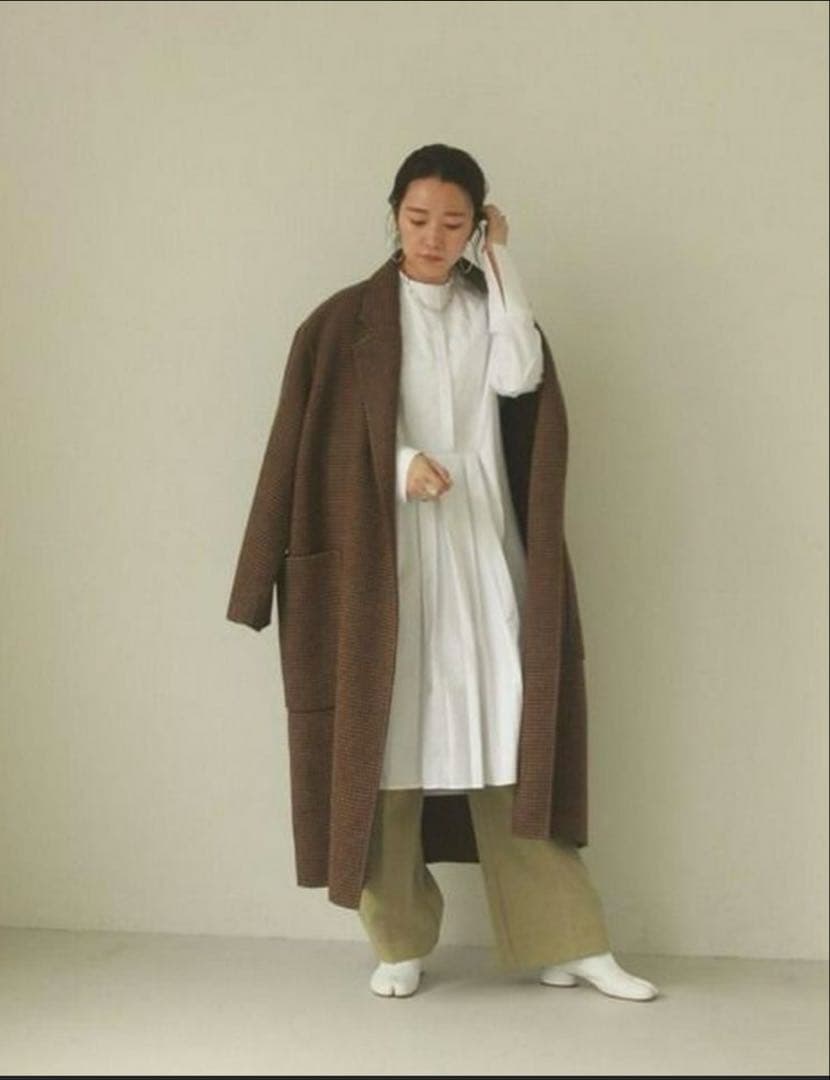 todayful オーバーチェックコート