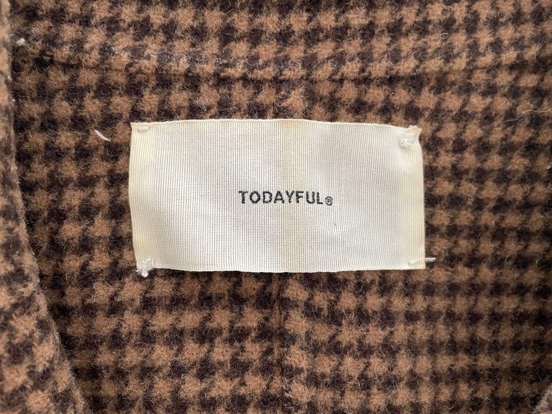todayful オーバーチェックコート