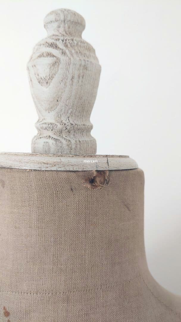 フランス製アンティーク　ホワイト　コルセットトルソー