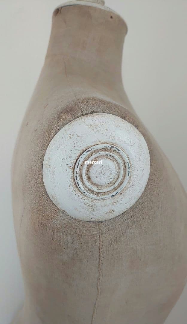 フランス製アンティーク　ホワイト　コルセットトルソー