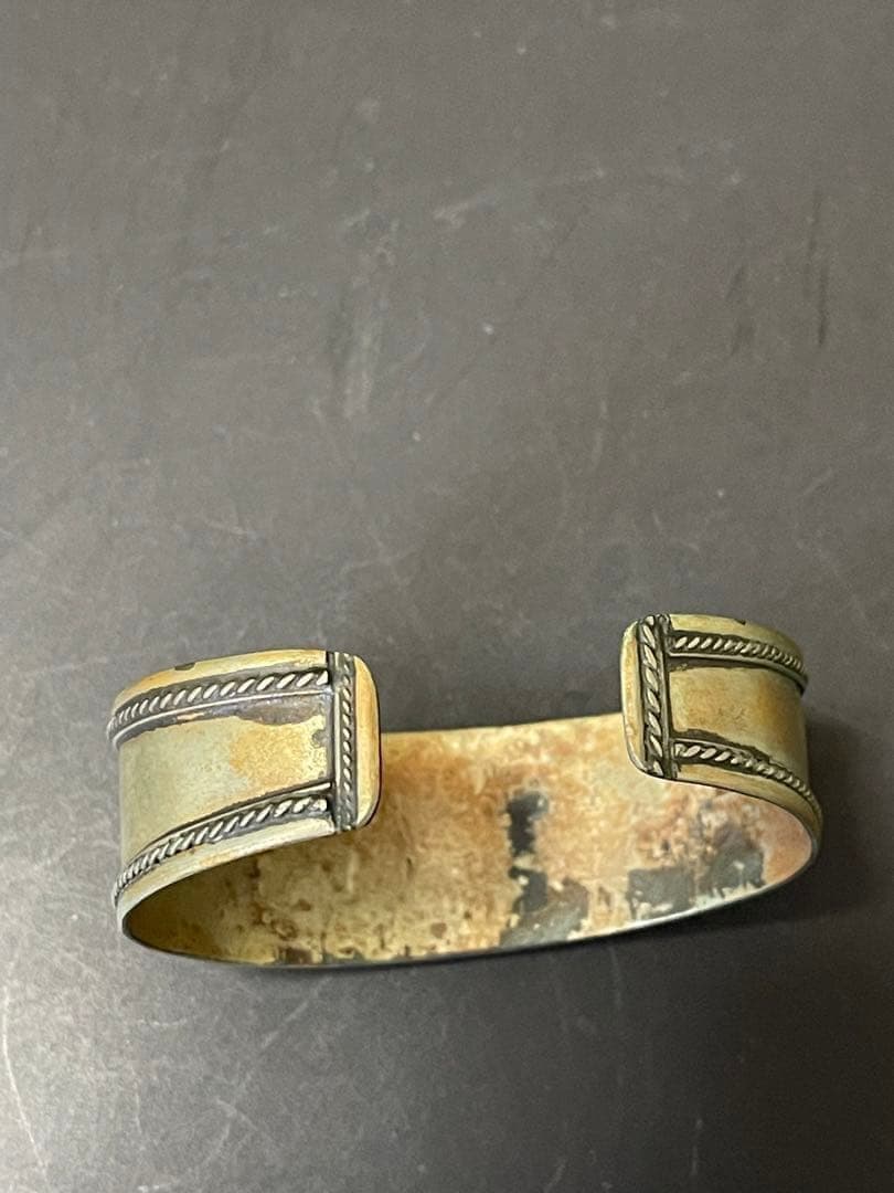 〔bangle〕ターコイズ石　シルバー カフバングル