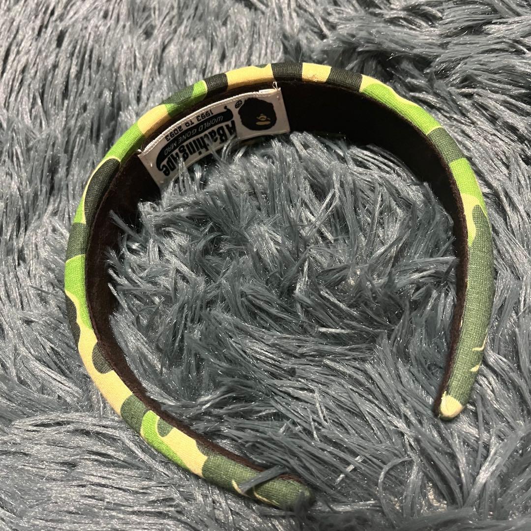 【希少】アベイシングエイプ A Bathing Ape APE 迷彩　ヘアバンド