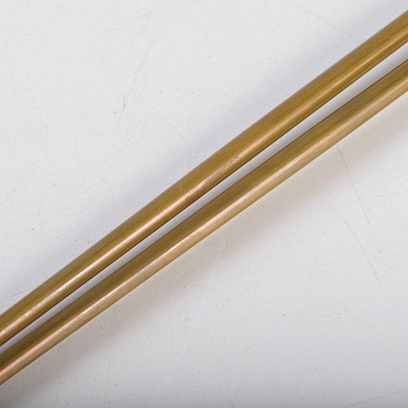 茶道具　釜師　十四代　大西清右衛門作　南鐐菊頭　真鍮火箸　共箱　M　R9242