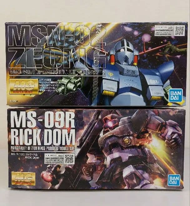 新品未開封　MG 1/100 リック・ドム　MG 1/100 ジオング