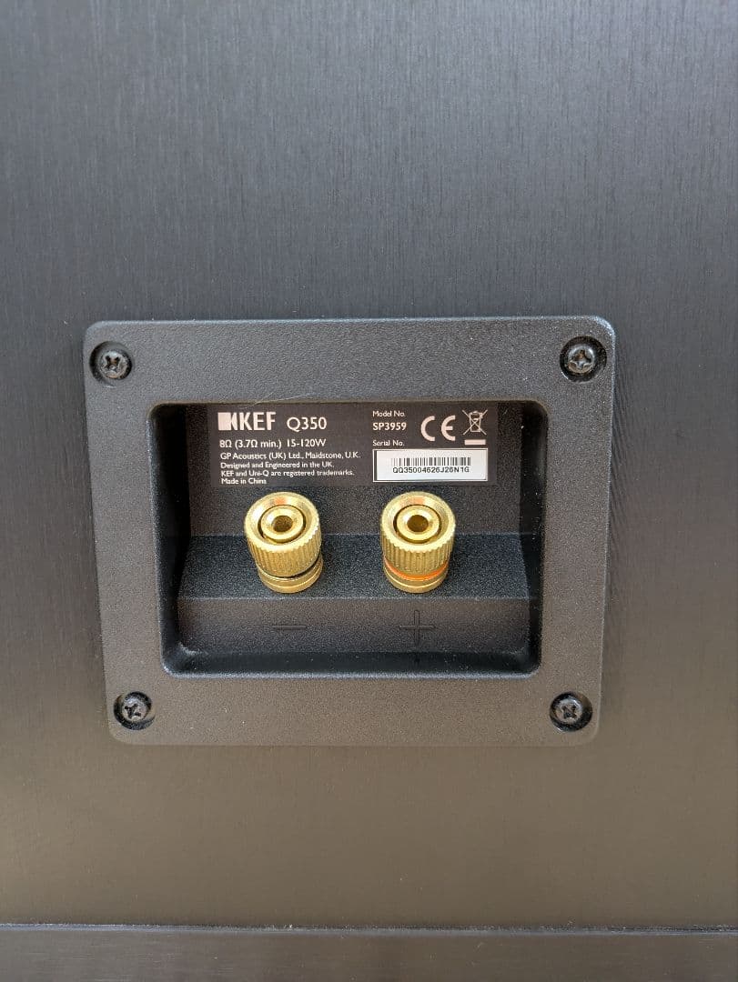 KEF Q350 ブックシェルフスピーカー ブラック ペア