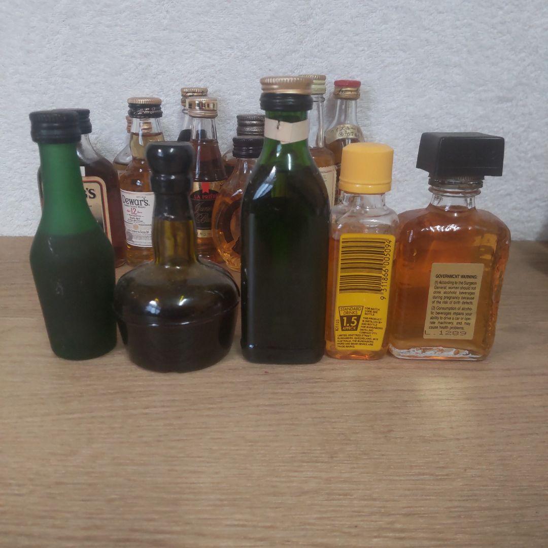 古酒　ウイスキー・ラム等ミニボトルセット20本