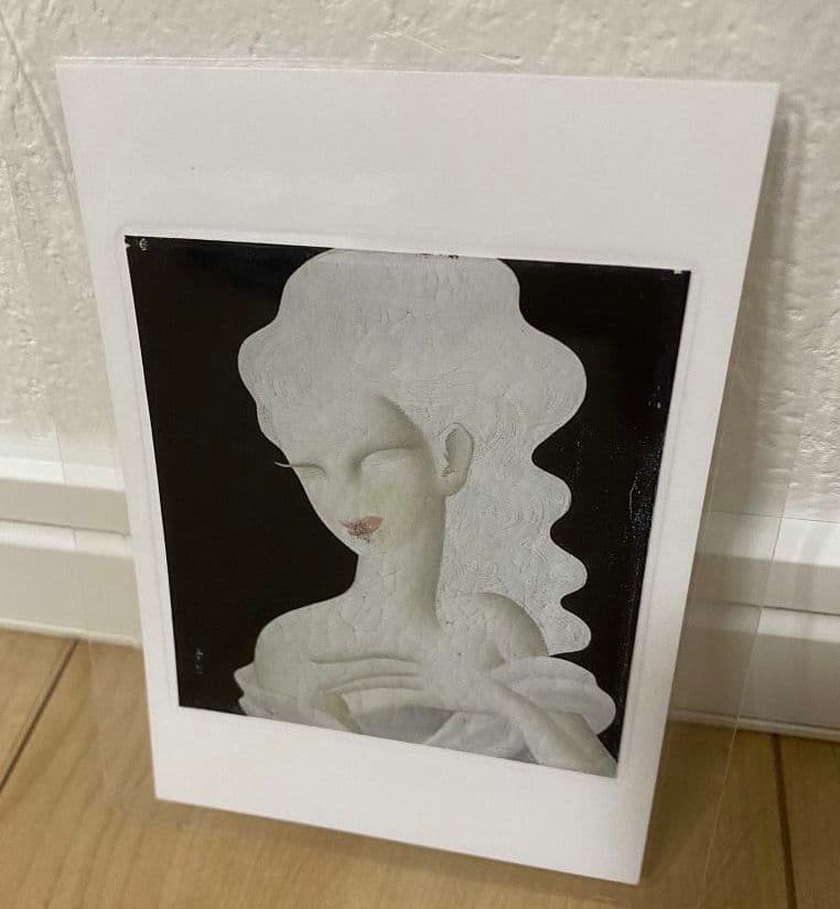 東郷青児　油彩　婦人像　絵　額　美術　インテリア