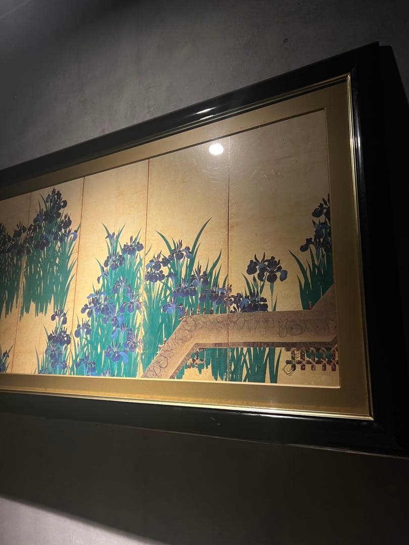 尾形光琳《燕子花図》　複製画