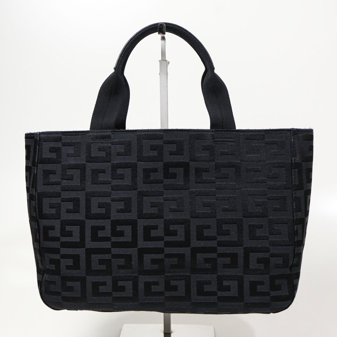 H5127-16◾️ジバンシー　総柄　Gロゴ　キャンバスハンドバッグ